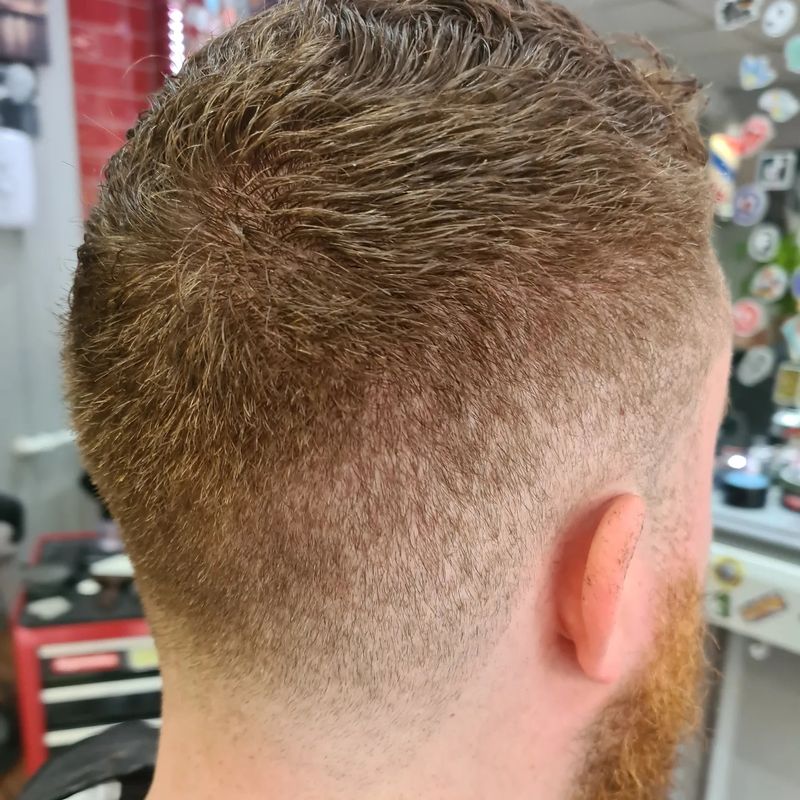 Skin fade, blended to the skin